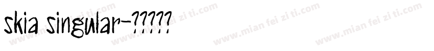 skia singular字体转换